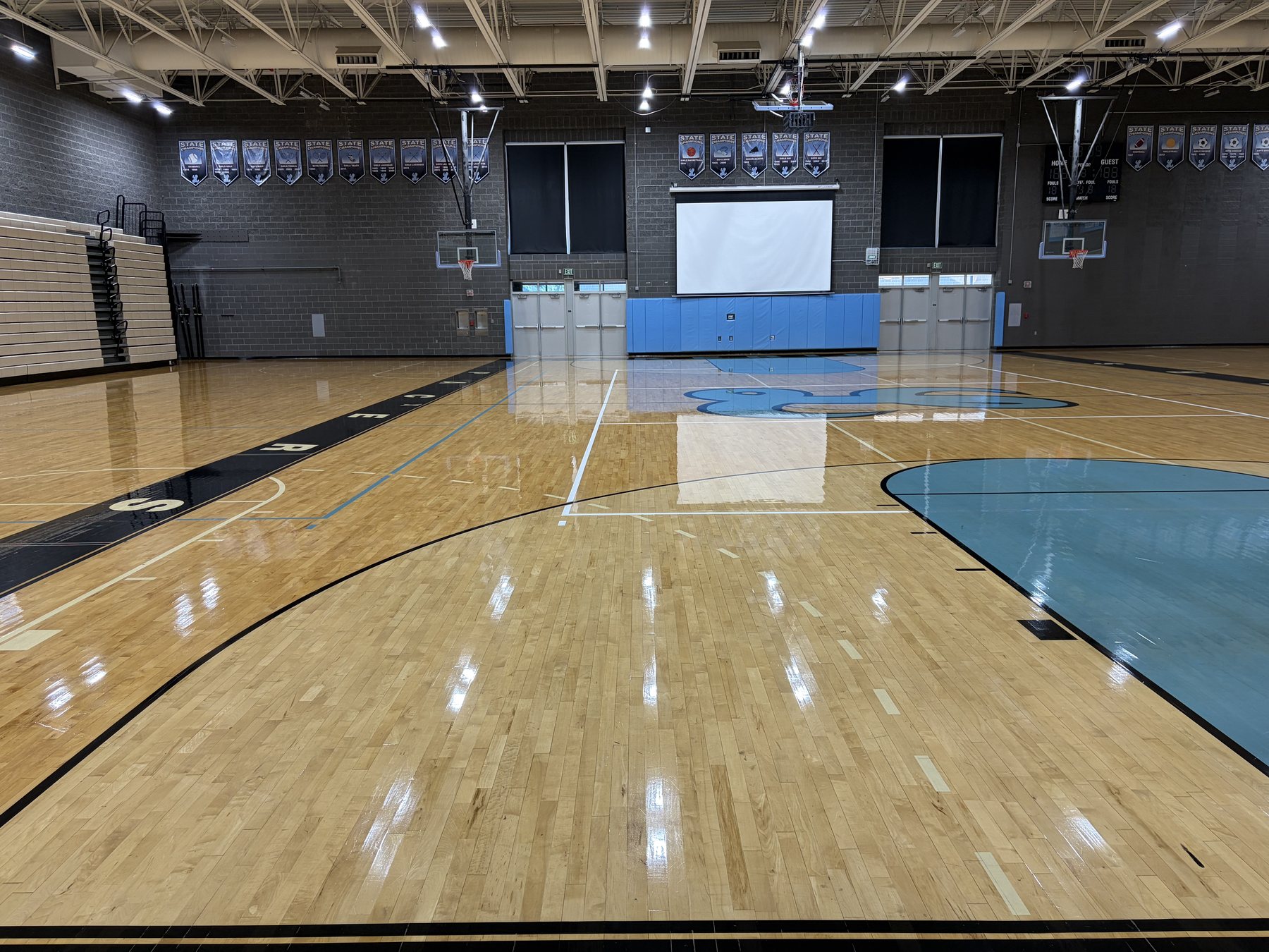 Gymnasium Hardwood Refinished